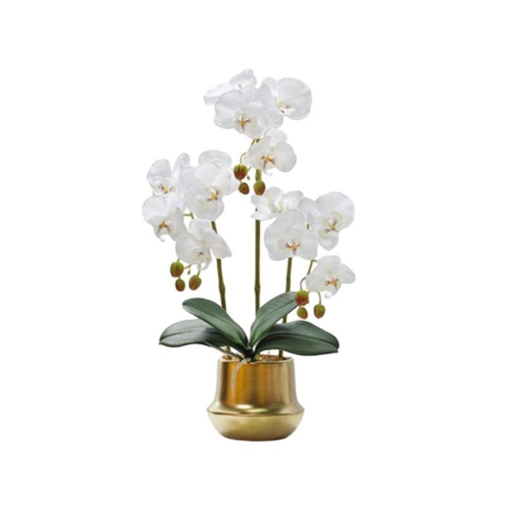 Kunstblumen Künstliche Blumen, künstliche Orchideen, Bonsai-Arrangement, künstliche Seidenorchideen für Hochzeit, Zuhause, Büro, Party, Hotel für jeden Anlass