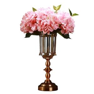 Kunstblumen Künstliche Blumen mit Vase, realistische Hortensien-Seidenblumenarrangements, künstliche Blumen für Zuhause, Hochzeit, Party, Büro für jeden Anlass