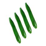 2 Sätze Simuliertes Gemüsemodell Künstliche Gurkendekore Simulationsgurke Simulierte Gurkenmodelle Gurken-Modell Simulation Gefälschter Gemüsemodelle Green Schaum 4 Stück * 2