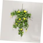 10St Simulation Zitronenrattan Foto Girlande Feiertag festlicher Zitronenzweig Obst Künstliche Zitronenpflanze Dekorative Zitronenpflanze künstliche Blumen Anlage gefälschte Zwe