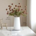 Kunstblumen Künstliche Löwenzahn-Blumenzweige, Kugelblumen, Pflanzen, gefälschte Blumen, getufteter Löwenzahn, für Heimwerker-Dekoration (Keramikvase) für jeden Anlass