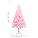 Wiederverwendbar Künstlicher Weihnachtsbaum mit Beleuchtung und Kugeln 150 cm H Christmas Tree Weihnachtsbaum Tannenbaum Weihnachtsdeko Christbaum Kunstbaum Halloween PVC und Stah