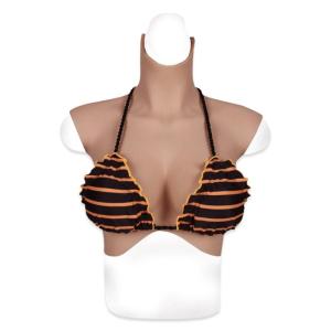 Borstvormen met siliconen gevuld, C cup, realistische snit, siliconen borsten, nep-tips, zachte siliconen voor mannen tot vrouwelijke drag queen cosplay 1 Aziatisch geel
