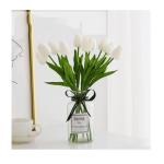 Kunstblumen Künstliche Blumen, Tulpe mit Vase, künstliche Pflanzen, künstliche Pflanzen für Heimdekoration – Seidenblumen-Arrangement für Partys für jeden Anlass