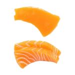 6 stuks model zalmfilet vlees fotografie rekwisiet voedsel speelgoed gesimuleerde zalmschijf keukendecoratie en accessoires sashimi schijf model Japan kind PVC sushi