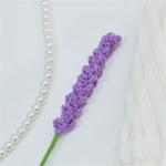 Handgemachte Häkelblumen Künstliche Wolle Gestrickte Blumen Stricken Gefälschte Lavendel