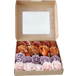Künstliche Rosen aus PE-Schaum, für den Kopf der Braut, Blumenstrauß für Hochzeit, Party, dekoratives Scrapbooking, DIY, Handblume