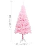 Wiederverwendbar Künstlicher Weihnachtsbaum mit Beleuchtung und Kugeln 150 cm H Christmas Tree Weihnachtsbaum Home Tannenbaum Weihnachtsdeko Christbaum Kunstbaum Halloween PVC Ros