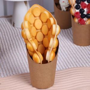 2 Stück Simulation Ei Waffel Modell Display Probe Dessert Fake Bubble Waffel Lebensmittel-Yuan
