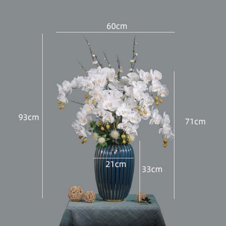 Kunstblumen Künstliche Blumen, Ochiden, Pflanzen, künstliche Orchidee im Topf, Pflanzen, Bonsai, schöne Dekoration für Hochzeit, Büro, Zuhause für jeden Anlass