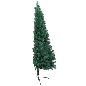 Künstlicher Halb-Weihnachtsbaum Beleuchtung Kugeln Grün 120 cmGrün und Rose