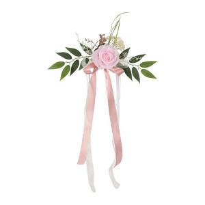Künstliche Stuhllehne, Blumenarrangement, mehrfarbig, für den Außenbereich, Hochzeit, Stuhl, Dekoration, Hochzeitsdekoration