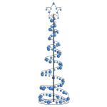 Weihnachtsbaum Kegelform mit Kugeln 120 LEDs Warmweiß 180 cm