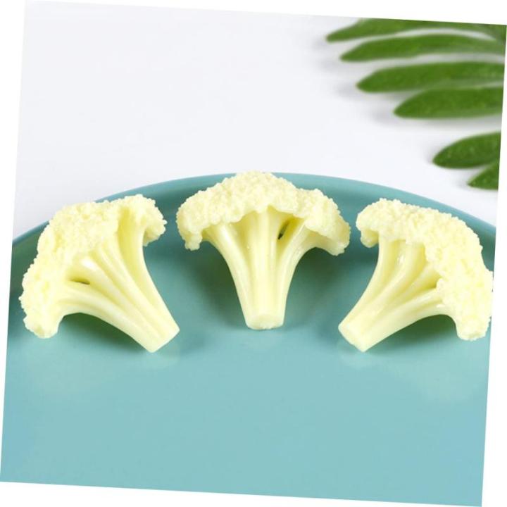 5 Sätze Blumenkohl Modell Gemüse Display Dekoration Gemüse Modelle Gefälschte Obst Dekoration Restaurant Blumenkohl Requisiten Grün Dekor Künstliche Blumen 3 Stück * 5