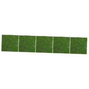 5St künstliches künstliches Moos künstliche Pflanze kunstpflanze strohmatten Simulation grüner Rasendekor Landschaftsdekor Boden falsches Gras Kunstrasen Rasenmatte falsches Mo