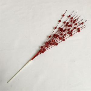 Künstliche Schaumstoffblumen, goldener Glitzer, Weihnachtsbeeren, Blumenstrauß, Zuhause, Weihnachten, Hochzeit, Dekoration, Tischkranz, Basteln, 43 cm