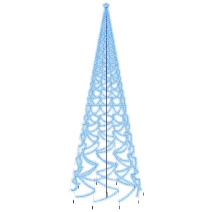LED-Weihnachtsbaum mit Erdnägeln Tannenbaum Lichterbaum Weihnachtsdeko Beleuchtung Außen Beleuchtet Lichterkette Blau 3000 LEDs 800 cm