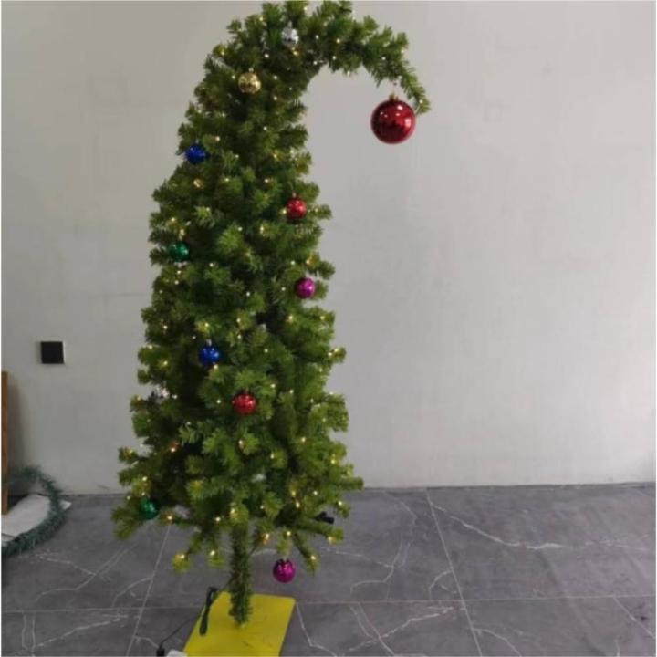 Weihnachtsbaum Christbaum Künstlicher Gebogener Weihnachtsbaum for Den Innenbereich, Weihnachtsfeierzubehör, Heimbüro-Dekoration Künstlicher Weihnachtsbaum