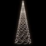 LED-Weihnachtsbaum mit Erdnägeln Tannenbaum Lichterbaum Weihnachtsdeko Beleuchtung Außen Beleuchtet Lichterkette 1400 LEDs Kaltweiß 5 m