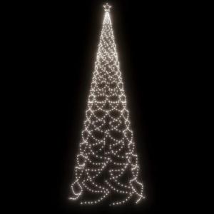 LED-Weihnachtsbaum mit Erdnägeln Tannenbaum Lichterbaum Weihnachtsdeko Beleuchtung Außen Beleuchtet Lichterkette 1400 LEDs Kaltweiß 5 m