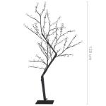 LED Weihnachtsbaum Lichterbaum Weihnachten Christbaum für Außenbereich geeignet 128 LEDs Blaues Licht Kirschblüten 120 cm