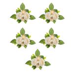 5 Stücke Künstliche Rose Blume für Hochzeit Mittelstücke Dekoration Leuchter Blume Dekoration Hochzeit Blume Anordnung
