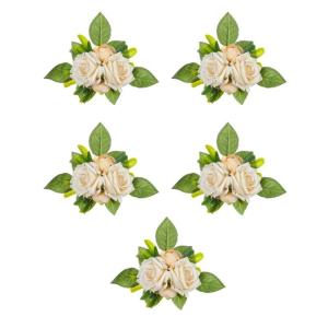 5 Stücke Künstliche Rose Blume für Hochzeit Mittelstücke Dekoration Leuchter Blume Dekoration Hochzeit Blume Anordnung