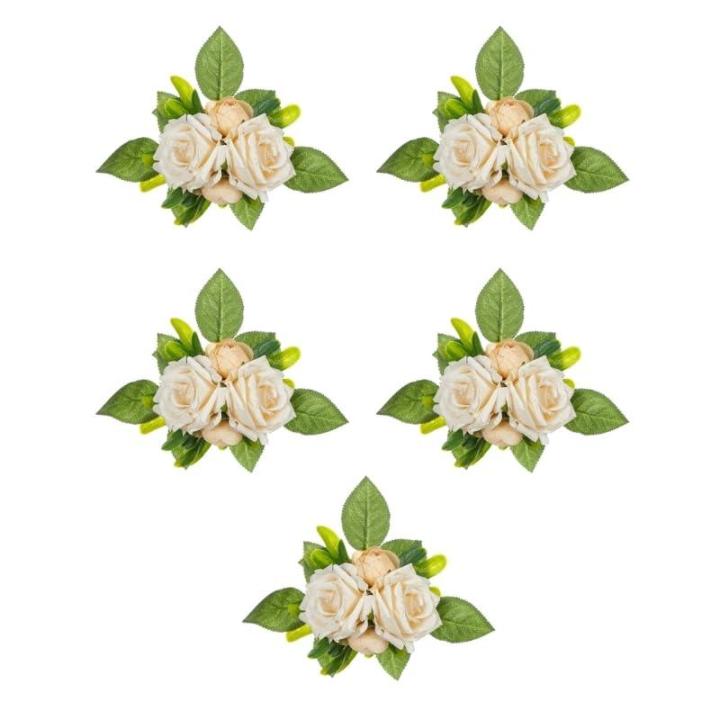 5 Stücke Künstliche Rose Blume für Hochzeit Mittelstücke Dekoration Leuchter Blume Dekoration Hochzeit Blume Anordnung
