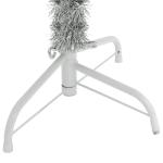 Kunst Weihnachtsbaum,künstlicher Weihnachtsbaum klein,Künstlicher Halb-Weihnachtsbaum mit Ständer Silbern 180 cm PVCGeeignet für Patio, Schlafzimmer, Wohnzimmer, Weihnachten