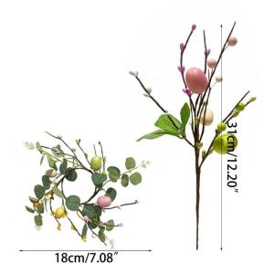 Ostern Baum Zweig Bunte Malerei Schaum Ei Kranz Pflanze DIY Ostern Dekoration