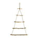 Houten boom, kerstboom, dennenboom, wanddecoratie, hangdecoratie om te versieren, knutselen, voor doe-het-zelf adventskalender, Kerstmis, advent (natuur - 60 cm)