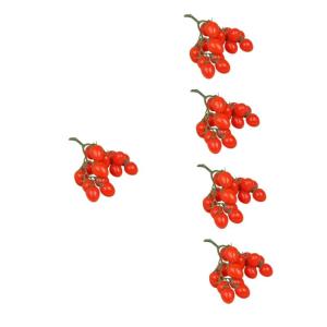5 Stück Simulierte Kleine Tomaten Kirschen Kunstobst Dekor Realistische Obst Foto Requisite Obst Requisite Obst Fotografie Requisiten Party Dekor Künstliche Früchte