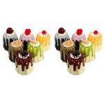 Fake Kuchen künstliche Kuchen 12 Stück Jelly Mini Kuchen Dekorationen Kuchen Modelle Foto Requisiten Kuchen Modelle Kuchen Requisiten Gefälschte Kuchen Realistisches Essen
