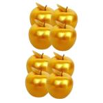 8 STK Simulierter Goldener Apfel Äpfel Tafelaufsatz Gefälschte Äpfel Emuliertes Fruchtmodell Mini Künstlich Simulierte Äpfel Realistische Goldene Äpfel Lebensechte Frucht Sch