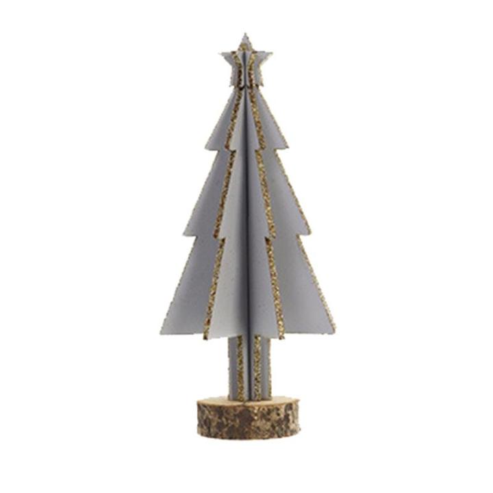 Hölzerne Weihnachtsbaum Dekoration,Mini Desktop Dekoration,Familie Tisch Kamin Dekoration,Hölzerne Weihnachtsbaum Tischplatte Weihnachtsdekorationen für Weihnachten Party Tisch 
