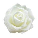 50 x schuimkoppen, bloemkoppen, kunstbloemen, bruidsboeket, huisdecoratie, rozen - crème