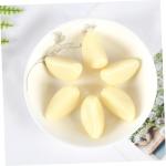 1 Satz 1 Satz Künstlicher Knoblauch Realistisches Gemüse Knoblauchflocken Modell Gemüsedekor Gefälschtes Gemüse Foto Requisiten Künstliches Gemüse Modell 12 Stück