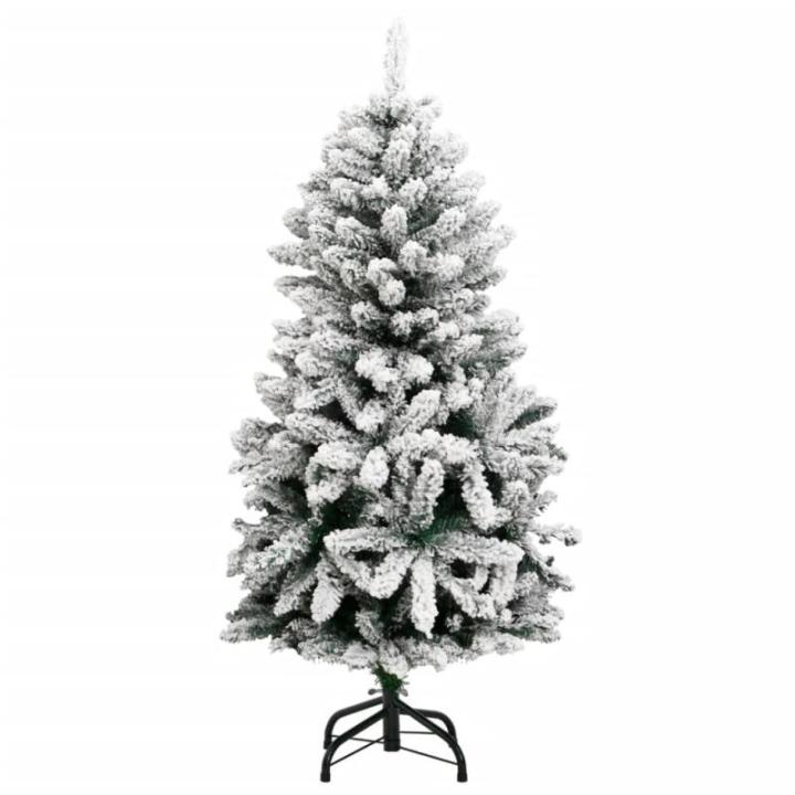 Kerstboom, verlichte dennenboom, kunstboom met 8 verlichtingsmodi, kerstdecoratie, decoratieve boom, kunstkerstboom, inklapbaar, 150 leds en ballen, 120 cm