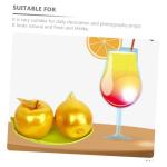 8 STK Simulierter Goldener Apfel Äpfel Tafelaufsatz Gefälschte Äpfel Emuliertes Fruchtmodell Mini Künstlich Simulierte Äpfel Realistische Goldene Äpfel Lebensechte Frucht Sch