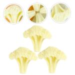 2 Sätze Blumenkohl Modell Simulation Grüner Brokkoli Gemüse Requisiten Grüne Accessoires Lebensechte Blumenkohl Verzierung Künstliches Gemüse Gemüse Ornament 3 Stück * 2