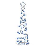 Weihnachtsbaum Kegelform mit Kugeln 120 LEDs Warmweiß 180 cm