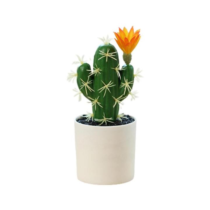 Künstlicher Kaktus – künstlicher Kaktus, dekorativ, modern, realistisch, Kaktusornament für , Schreibtisch und Tisch, Innengrün, pflegeleicht, perfekt