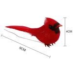 Rode kardinaal, kerstboomdecoratie, vogelknutselset voor boom, huis, tuin, feestdecoraties in de open lucht (B1-10 stuks Cardinal)