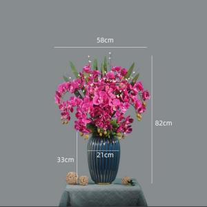 Kunstblumen Künstliche Blumen, Ochiden, Pflanzen, künstliche Orchidee im Topf, Pflanzen, Bonsai, schöne Dekoration für Hochzeit, Büro, Zuhause für jeden Anlass