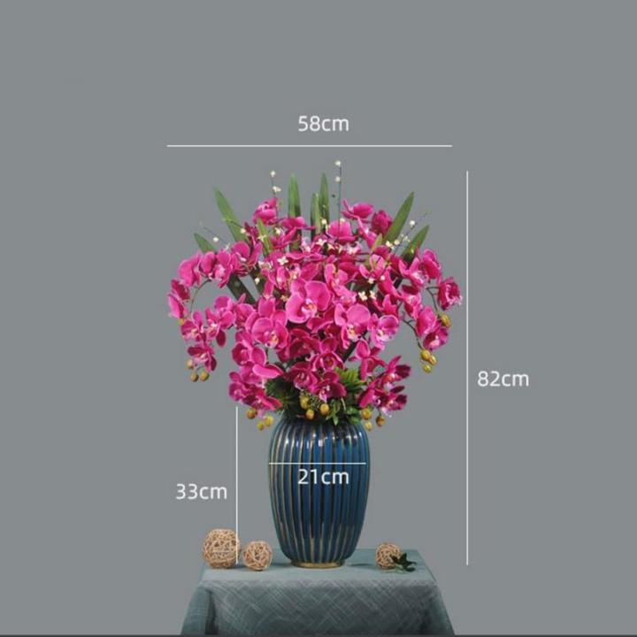 Kunstblumen Künstliche Blumen, Ochiden, Pflanzen, künstliche Orchidee im Topf, Pflanzen, Bonsai, schöne Dekoration für Hochzeit, Büro, Zuhause für jeden Anlass