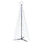 Mobili Weihnachtsbaum in Kegelform, kaltweiß, 200 LEDs, 70 x 180 cm, Weihnachtsdekoration, Weihnachtsbaum, künstlicher Weihnachtsbaum, dünner Ständer