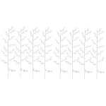 8 Stück Acryl Pflanze Blütenknospe Zweig Hochzeit Zuhause Zubehör Hochzeit Blumenhandwerk Hochzeit Party Heimdekoration Hochzeit