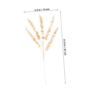 4 Stuks Gesimuleerde Ginkgo Biloba Voor Vaas Kunstmatige Eucalyptus Tak Nep Planten Home Decor Decoraties Bruiloft Decoratie Versiering Pp Geluk Fruit Hulst
