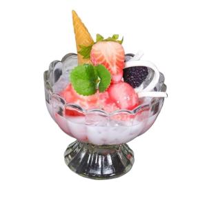 Fake Kuchen künstliche Kuchen Künstliches EIS, Realistische Simulation Pudding, Getränk, Desserts, Replik, Gefälschtes Obstsalatmodell Realistisches Essen(C)