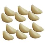 5 Sätze Simulierter Knoblauch Simulierte Knoblauchzehen Geschälter Knoblauch Grüner Knoblauch Simulation Knoblauchflocken-dekor Künstliches Gemüse Knoblauch-Modell PVC 12 Stü